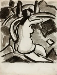 Seated Female Nude