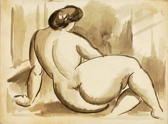 Sitting Female Nude