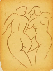 Two Female Nudes