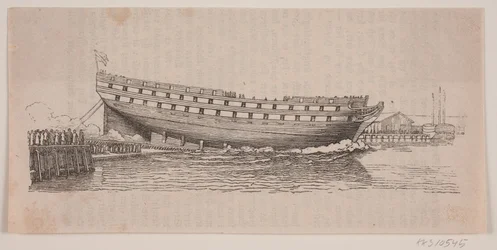 A Line Ship Launched