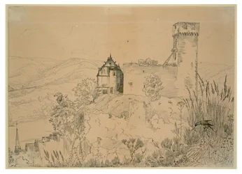 Hirschhorn Castle on the Neckar (with the Falcon)