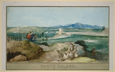 Landscape near Rome with the Ponte Salario