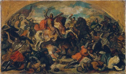 Frederick II the Quarrelsome (1219–1246) as Victor over the Mongols in the Battle of the Leitha near Wiener Neustadt on June 15, 1246