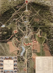 Plan of Wilhelmshohe near Kassel