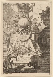 Fantasy of an Antique Trophy to Augustus