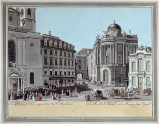 Michaelsplatz Towards the K.K. Riding School