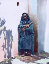 Portrait of a Beggar, Morocco, circa 1910. Carl Simon Archive