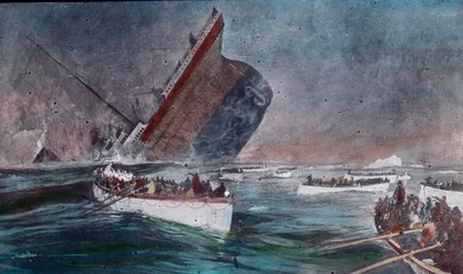 The Maiden Voyage of the Titanic 1912 - The Sinking of the Titanic - Lifeboats with Survivors of the Titanic Disaster