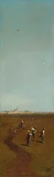 Kite Flying. c. 1880/85