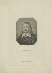 Portrait of the poet John Milton