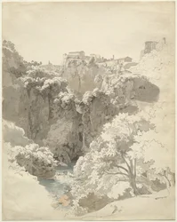 Tivoli and the Temple of the Sibyl Above the Aniene Gorge