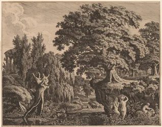 Arcadian Landscape with a Satyr Family