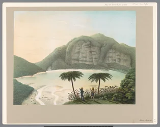 Crater Lake of the Patocha Volcano in Java