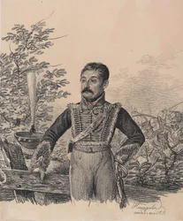 Portrait of Akim Vasilyevich Duvanov, Early 1820s