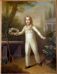 Portrait of the Child Aiglon, King of Rome Napoleon II, Duke of Reichstadt, Son of Emperor Napoleon I