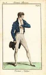 French Dandy in Casual Outfit, Paris