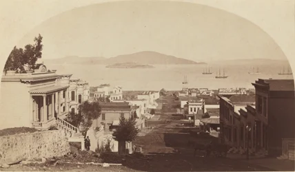 Alcatraz Island and San Francisco Bay, Looking North