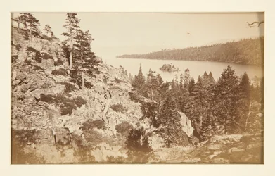 Four Railroad Scenes and four Views of Lake Tahoe: Emerald Bay, Lake Tahoe