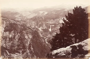 Vernal and Nevada Falls from Glacier Point