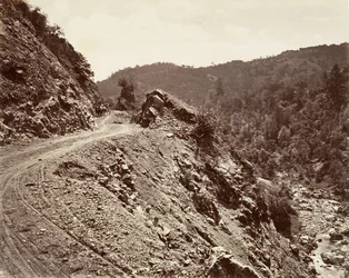 Sulphur Creek and Flume-road to Geysers
