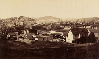 City Front from Rincon Hill in 1860