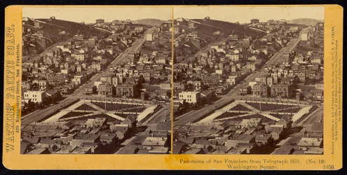 Panorama of San Francisco from Telegraph Hill, Washington Square