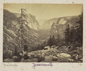 The Yosemite Valley, from the Mariposa Trail, Yosemite Valley, Mariposa County, California (No. 1138)