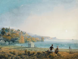 View of Miskhor in the Crimea