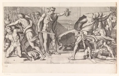 Phineus and His Followers Turned to Stone