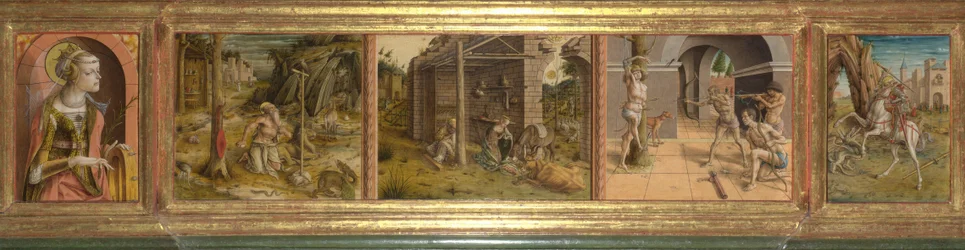 Predella of La Madonna della Rondine (The Madonna of the Swallow)