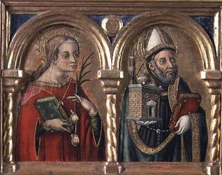 St. Agatha and St. Augustine (detail)