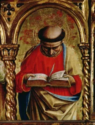 St. Matthew (detail from the Sant