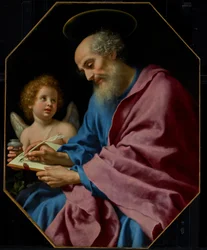 Saint Matthew Writing His Gospel