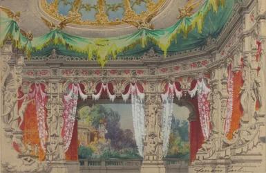 Stage Set Design for a Ballet: Don Parasol, 1869