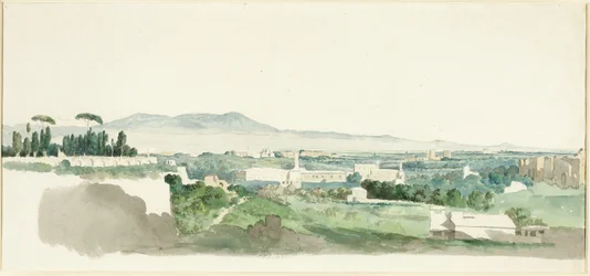 A View from the Palatine Hill, Rome, the Alban Hills in the Distance