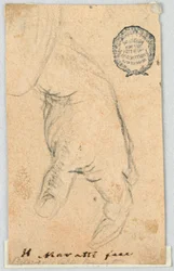 Drawing: A Hanging Left Hand