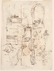Architectural and Figural Sketches, ca. 1760