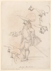Caricatures, ca. 1725–75