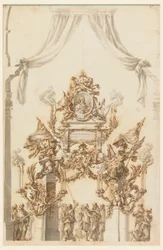 Design for a Catafalque for Charles Emanuel III of Sardinia, 1773