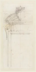Design for a Door Case, 1725-50