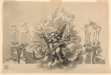 Design for a ceremonial decoration, ca. 1760