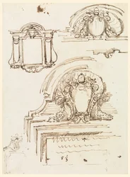Sketches for Frames, for the Sacristy of St. Peter