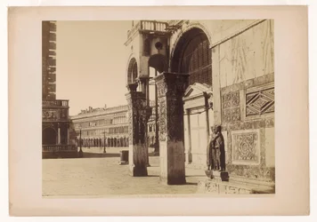 Piazza San Marco, seen from the Porta della Carta. Venice.