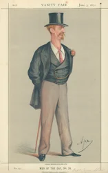 Captain Eyre Shaw, He Well Deserves His Popularity, 3 June 1871, Vanity Fair Cartoon
