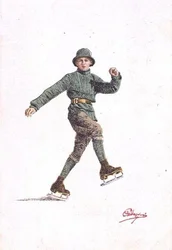 Lone Man Skating