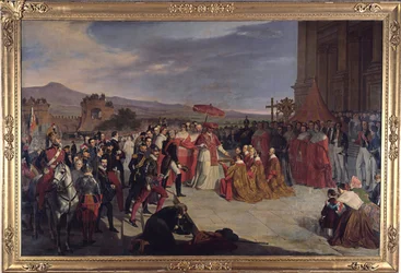 The reconsecration of the Lateran Basilica in Rome by Pope Pius IX