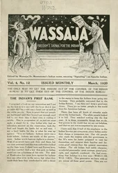 Issue of Wassaja, Vol. 4, No. 12