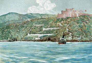 The Entrance to Santiago Harbor, July 7, 1898