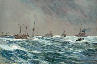 United States War-Ships in a Blow-Squally Weather off the Cuban Coast