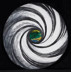 Lense Swirl with Palm Tree